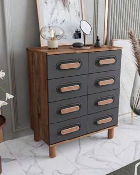 Otto 4 Çekmeceli Şifonyer / %100 MDF / Ücretsiz Kurulum - Teslimat / Antrasit