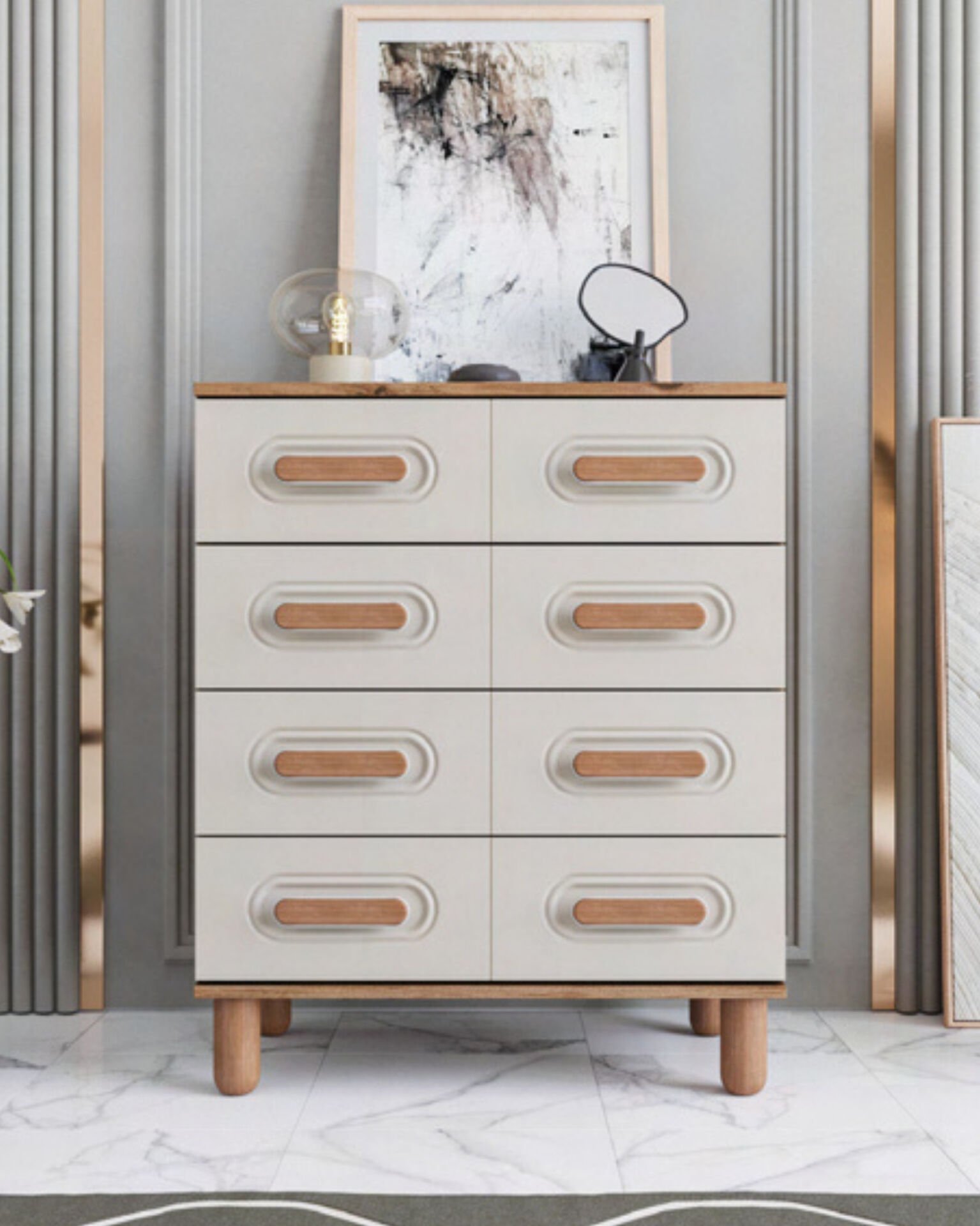 Otto 4 Çekmeceli Şifonyer / %100 MDF / Ücretsiz Kurulum - Teslimat / Aytaşı