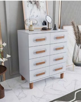 Otto 4 Çekmeceli Şifonyer / %100 MDF / Ücretsiz Kurulum - Teslimat / Beyaz