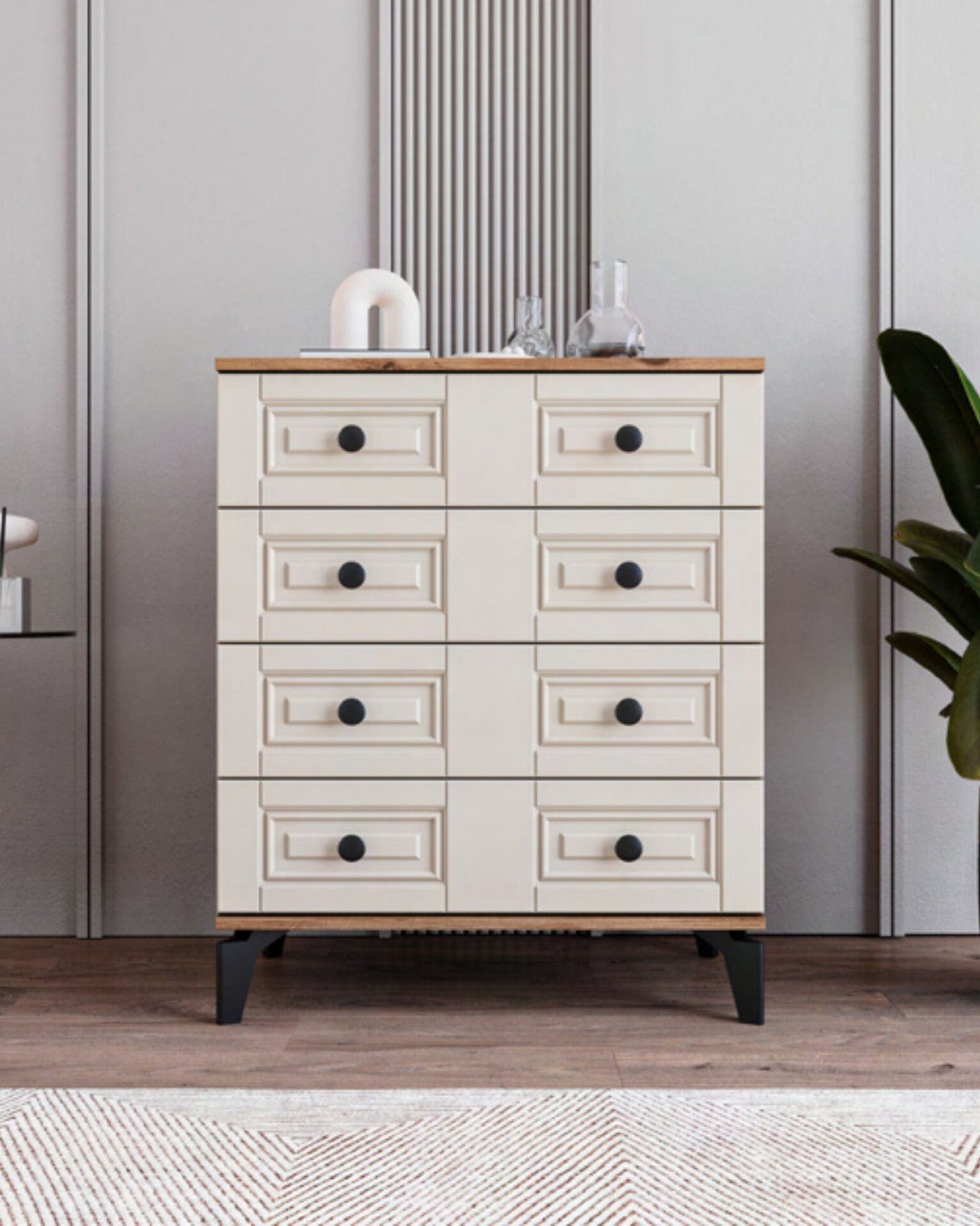 Terra 4 Çekmeceli Şifonyer / %100 MDF / Ücretsiz Kurulum - Teslimat / Aytaşı