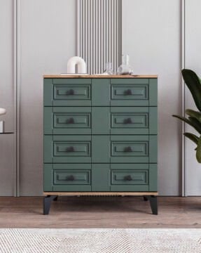 Terra 4 Çekmeceli Şifonyer / %100 MDF / Ücretsiz Kurulum - Teslimat / Haki Yeşil