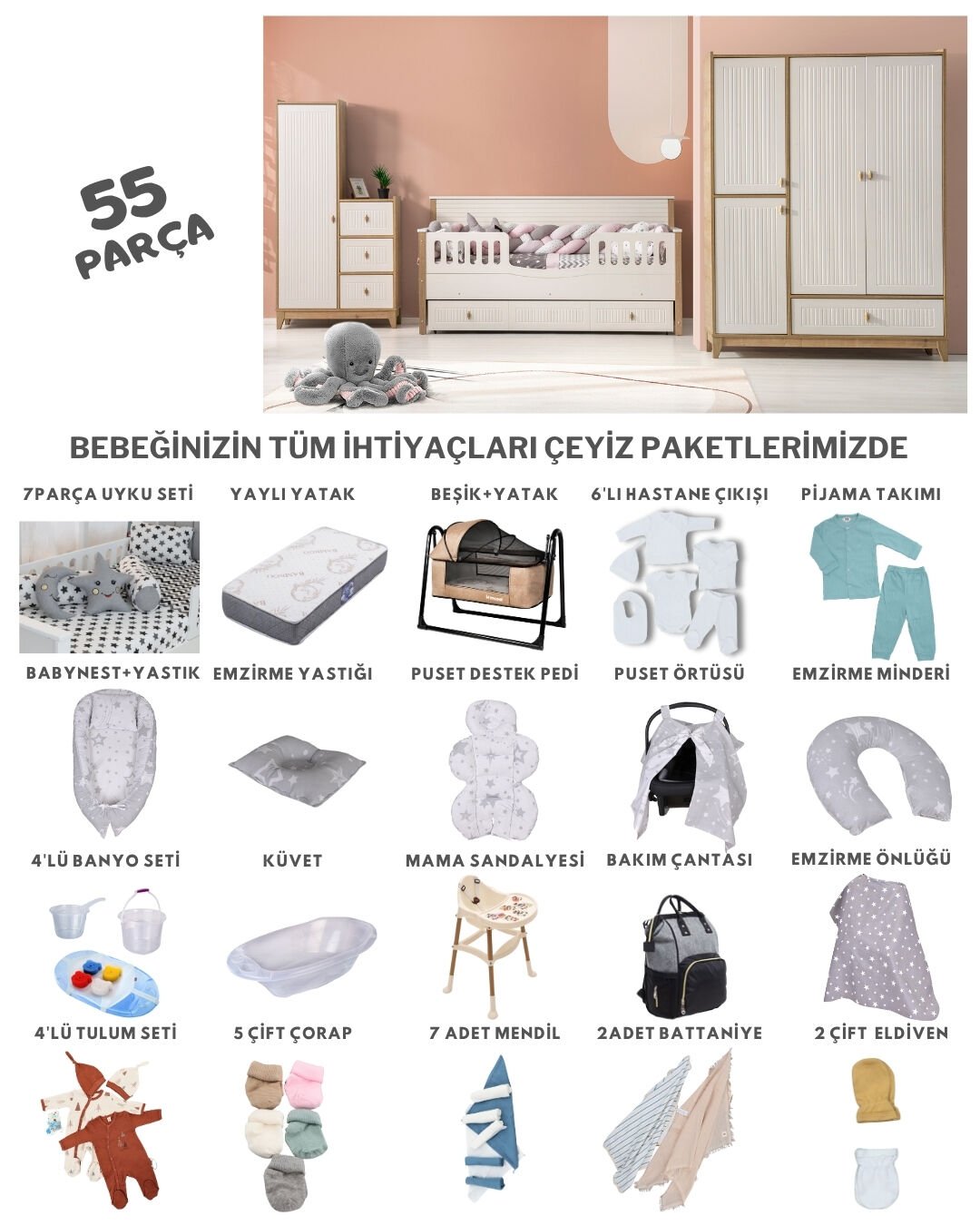 Carmen Via Sedir Çeyiz Paketi