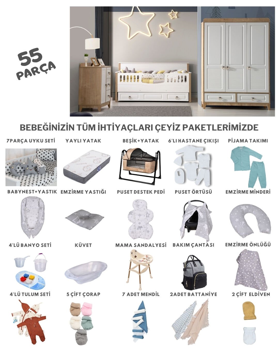 Esla Via Sedir Çeyiz Paketi