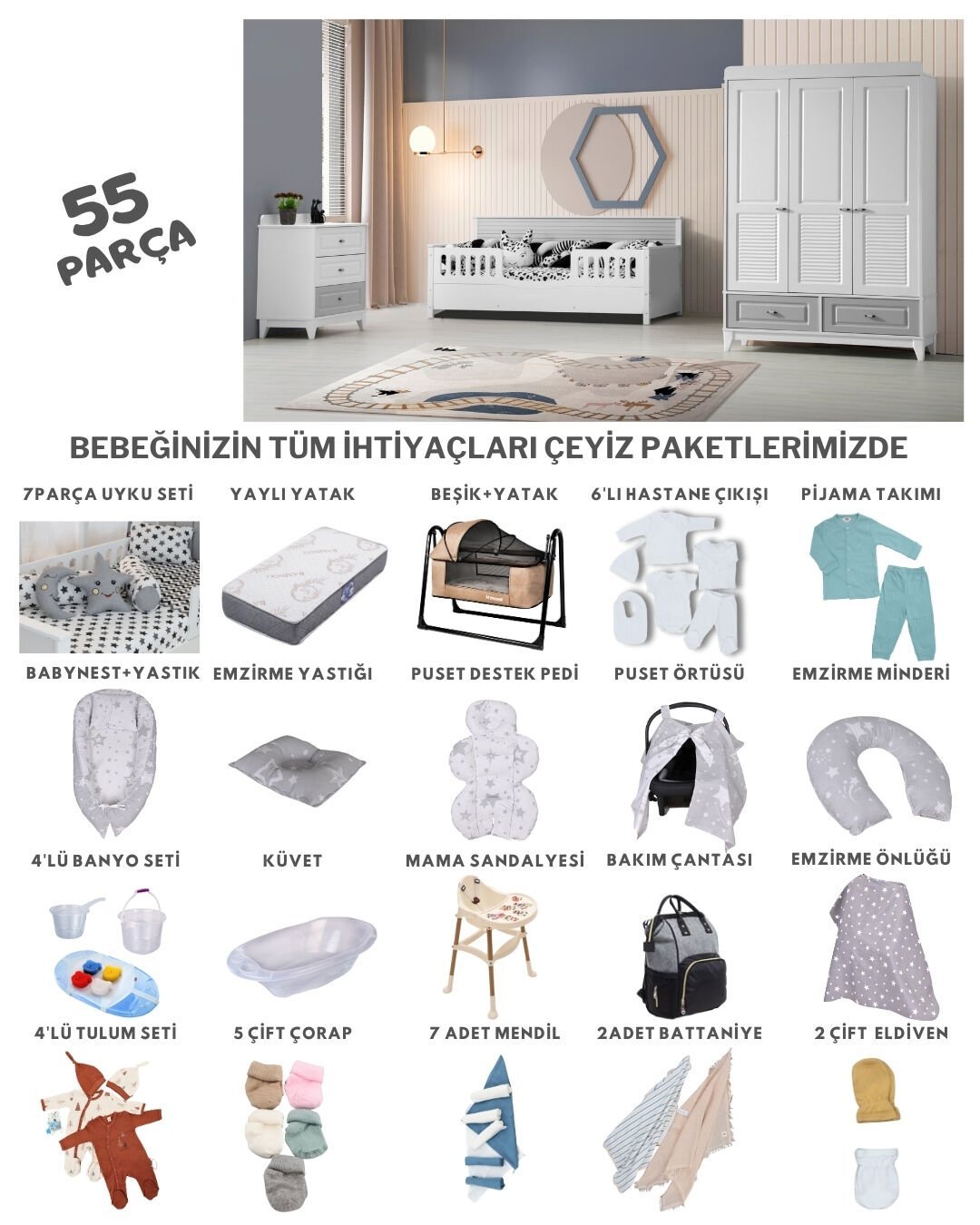 Vizyon Bebek Çeyiz Paketi