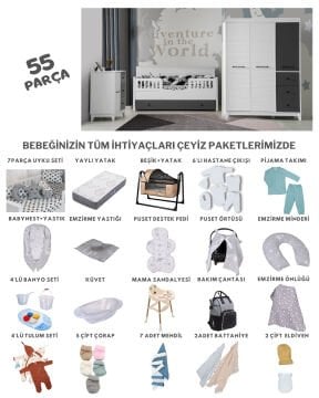 Olivya Via Sedir Bebek Çeyiz Paketi