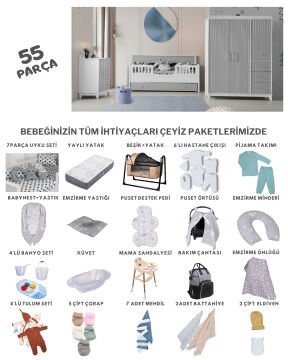 Nirvana Via Sedir Bebek Çeyiz Paketi