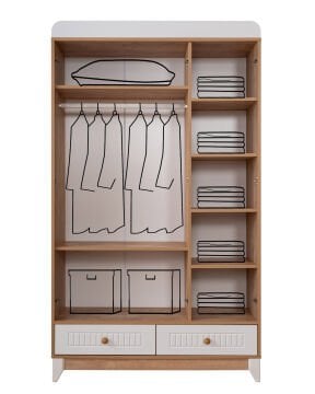 Paris Meşe-Beyaz Bebek ve Çocuk Odası