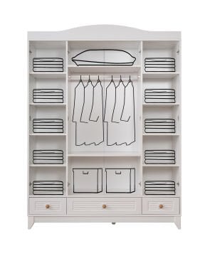 Allende 4 Kapılı Dolap