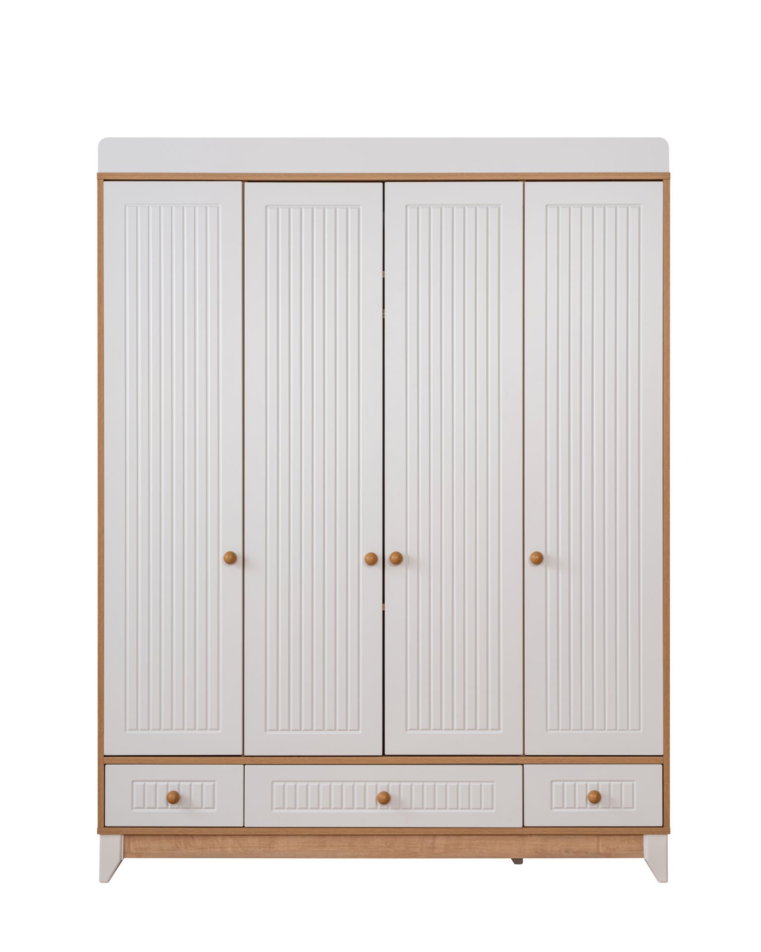 Paris Meşe 4 Kapılı Dolap