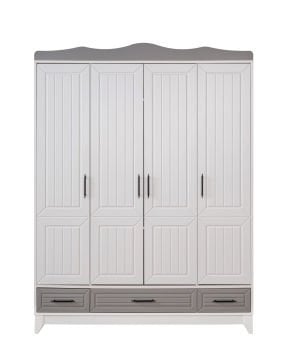 Ottoman Grey 4 Kapılı Dolap