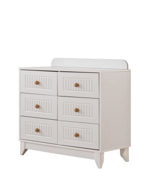 Paris Beyaz 6 Çekmeceli Şifonyer