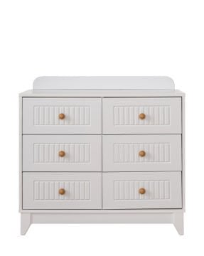 Paris Beyaz 6 Çekmeceli Şifonyer
