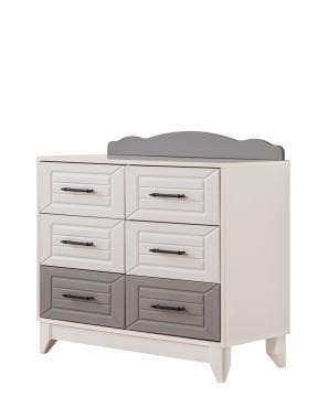 Ottoman Grey 6 Çekmeceli Şifonyer