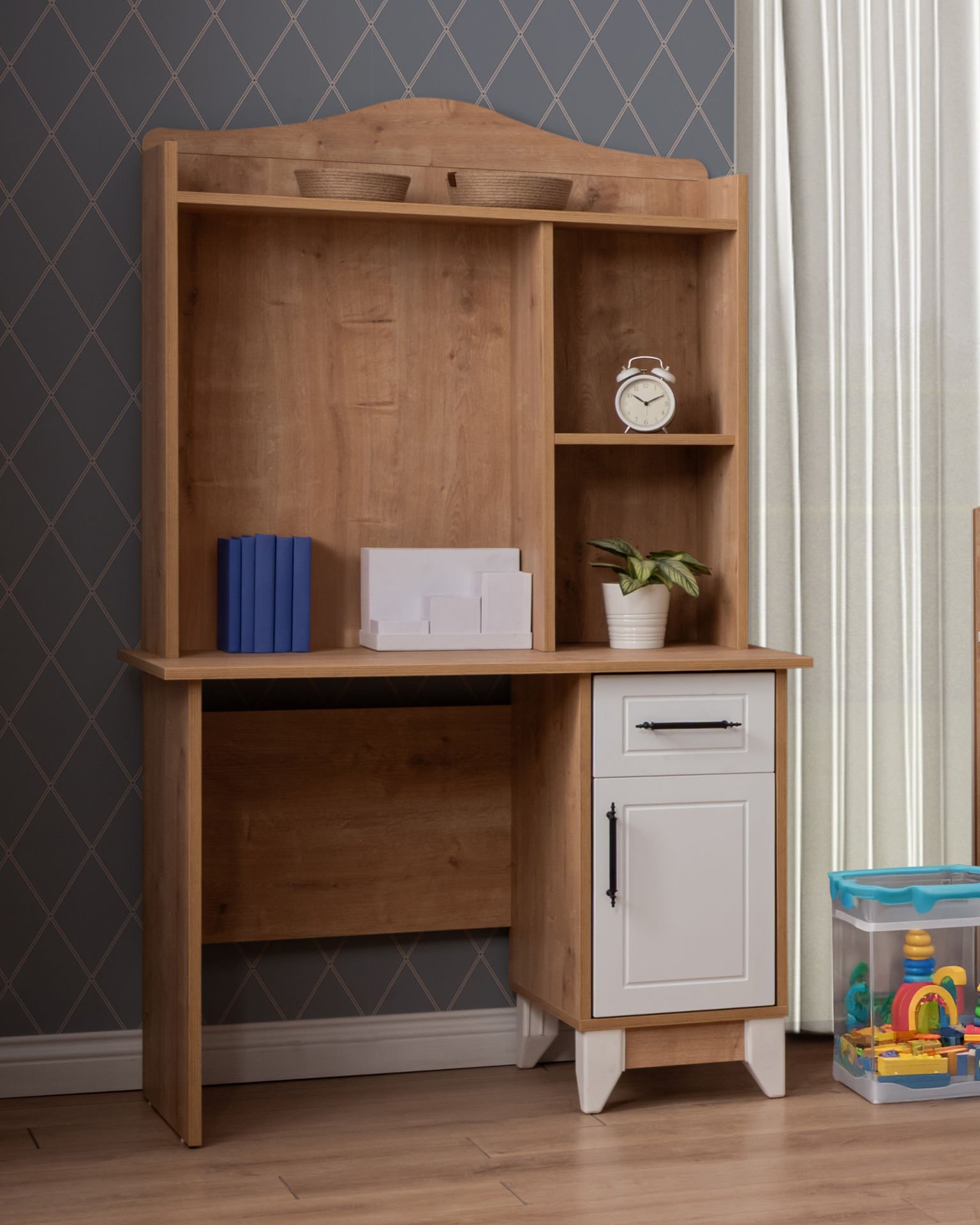 Panjur Meşe Çalışma Masası