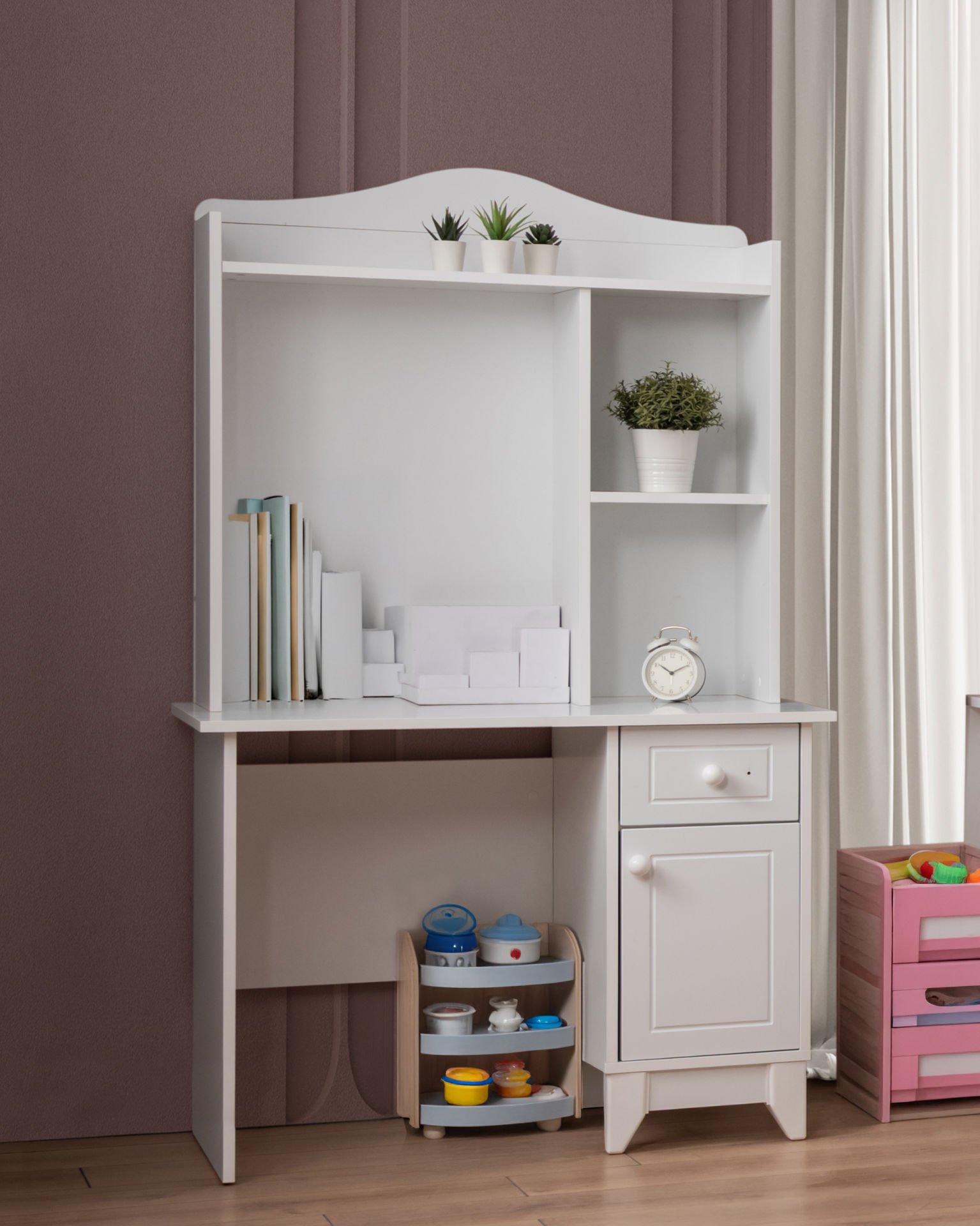 Mira Beyaz Çalışma Masası