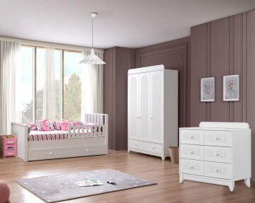 Mira Beyaz Large Bebek Ve Çocuk Odası