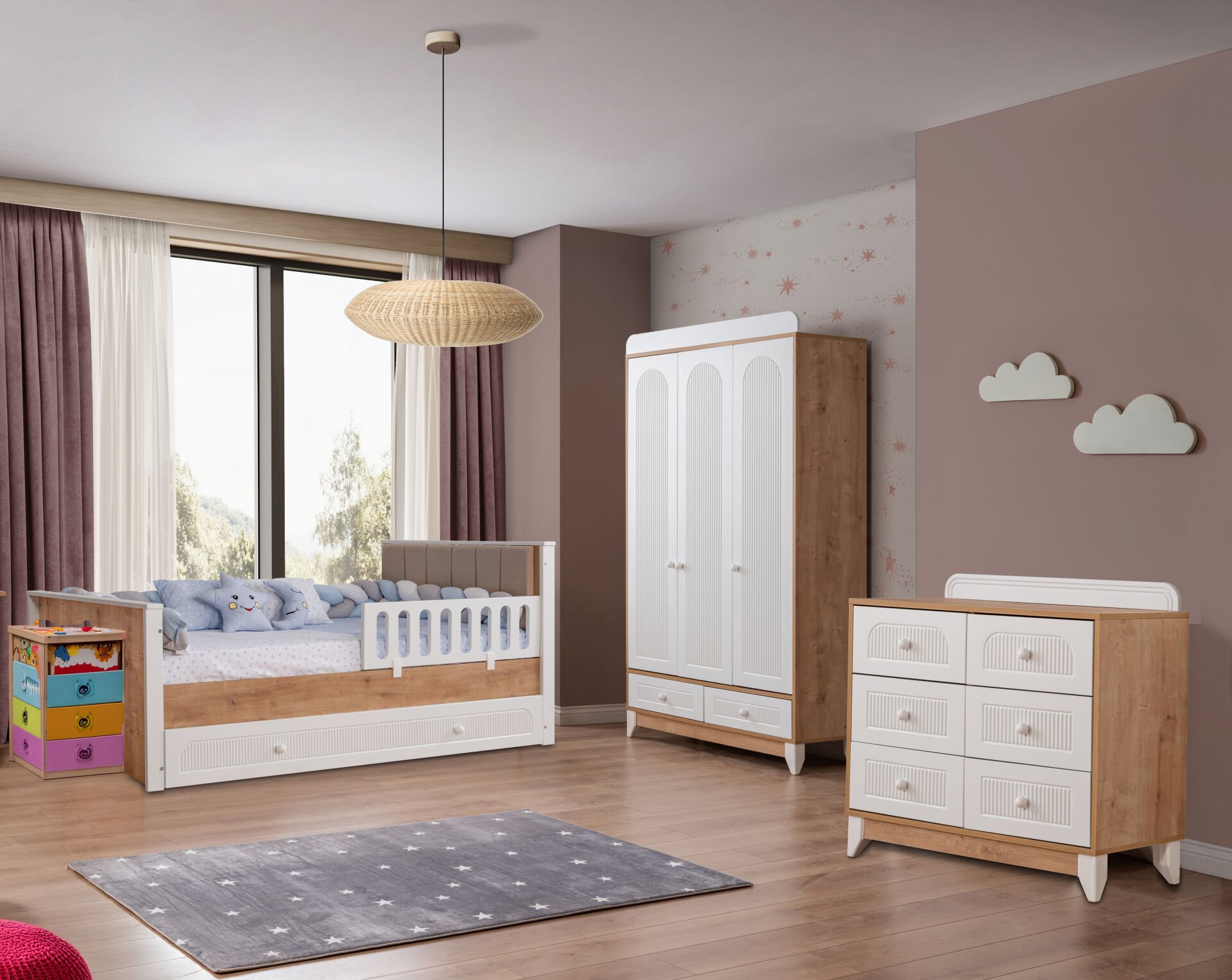 Mira Meşe Large Bebek Ve Çocuk Odası