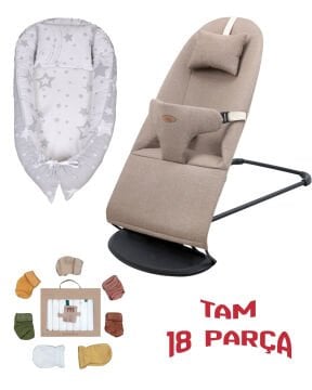 18 Parça / Premium Ana Kucağı & Babynest & Yastık & 7 Mendil & 5 Çorap & 2 Eldiven