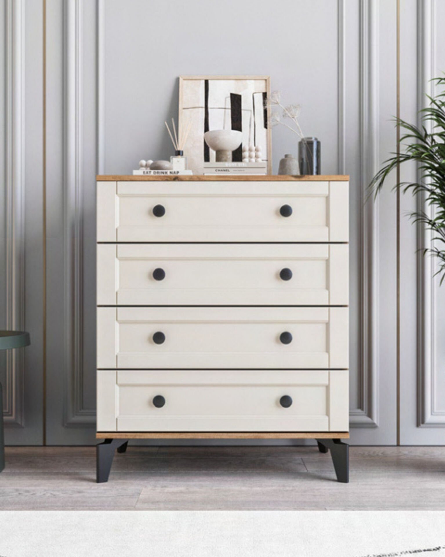 Karin 4 Çekmeceli Şifonyer / %100 MDF / Ücretsiz Kurulum - Teslimat / Aytaşı