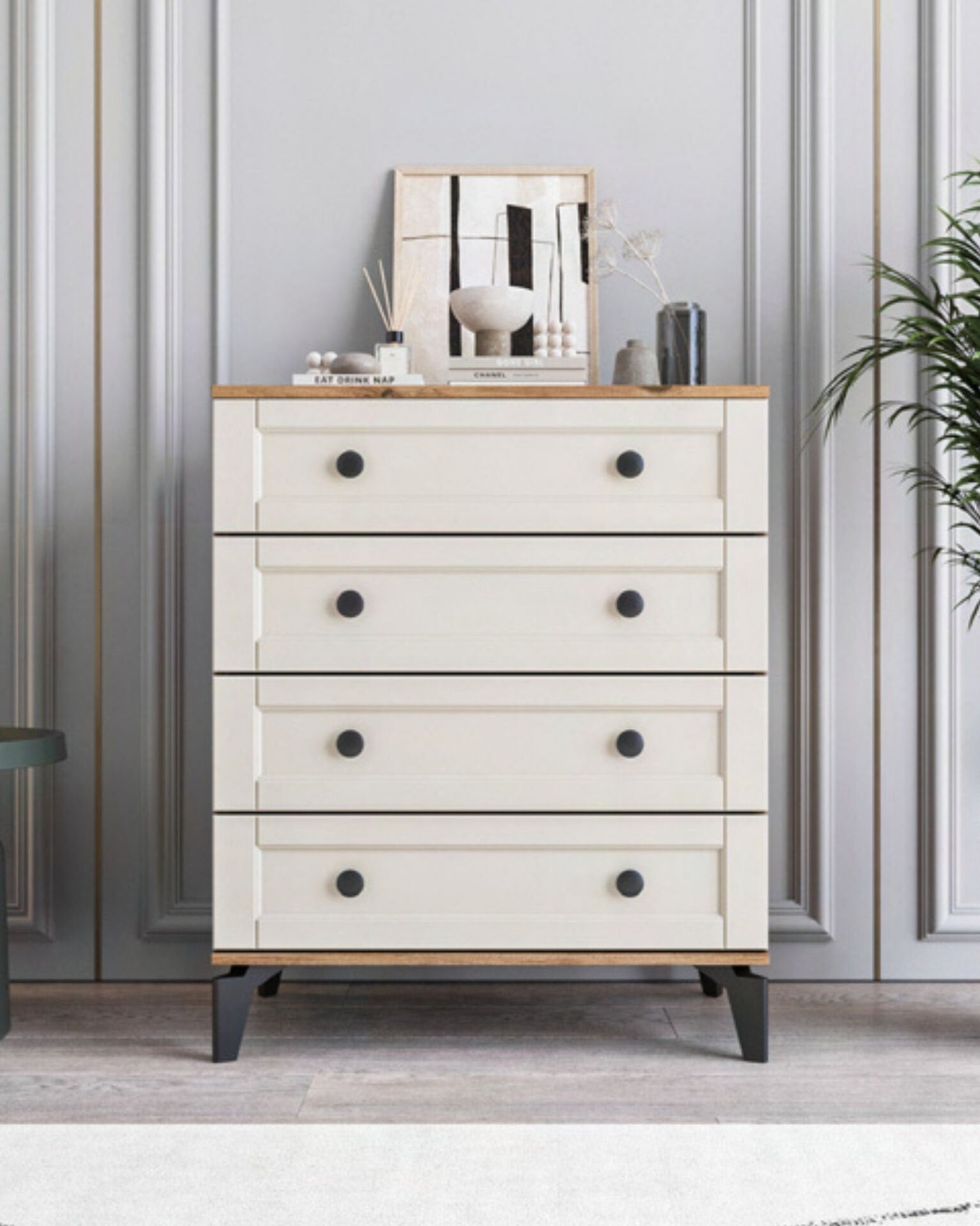 Karin 4 Çekmeceli Şifonyer / %100 MDF / Ücretsiz Kurulum - Teslimat / Aytaşı