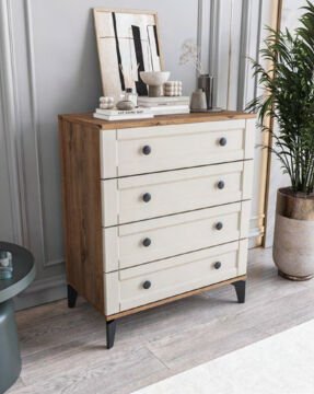 Karin 4 Çekmeceli Şifonyer / %100 MDF / Ücretsiz Kurulum - Teslimat / Aytaşı