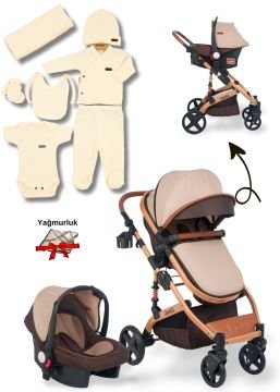 Multi Bebek Seti / Joell Truva Travel Bebek Arabası / Puset / 7'li Hastane Çıkışı