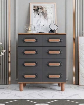 Otto 4 Çekmeceli Şifonyer / %100 MDF / Ücretsiz Kurulum - Teslimat / Antrasit