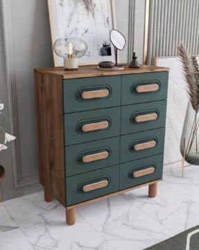 Otto 4 Çekmeceli Şifonyer / %100 MDF / Ücretsiz Kurulum - Teslimat / Haki Yeşil