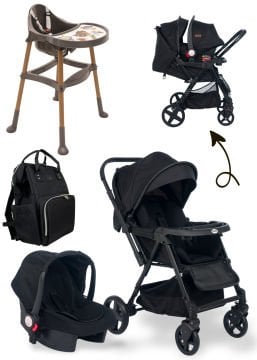 Joell Trendy Bebek Arabası & Mama Sandalyesi & Puset & Çanta