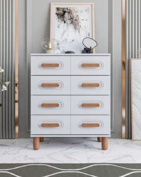 Otto 4 Çekmeceli Şifonyer / %100 MDF / Ücretsiz Kurulum - Teslimat / Beyaz