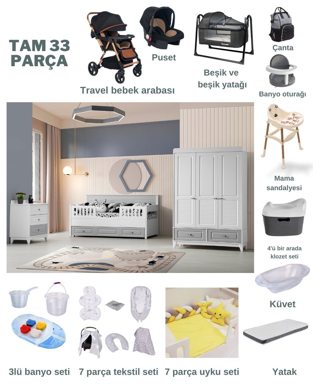 Nova Via Sedir Çeyiz Paketi