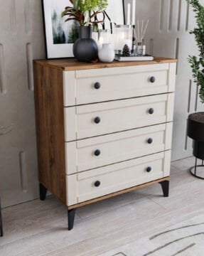 Silva 4 Çekmeceli Şifonyer / %100 MDF / Ücretsiz Kurulum - Teslimat / Aytaşı