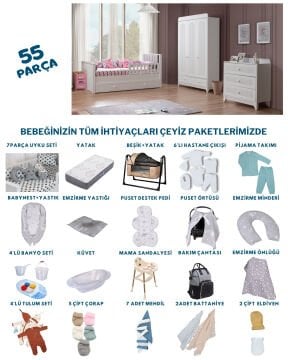 Mira Beyaz Çeyiz Paketi