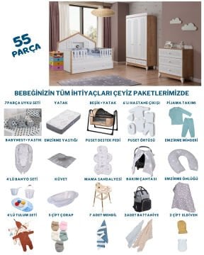 Miracool Mira Meşe Montessori Çeyiz Paketi