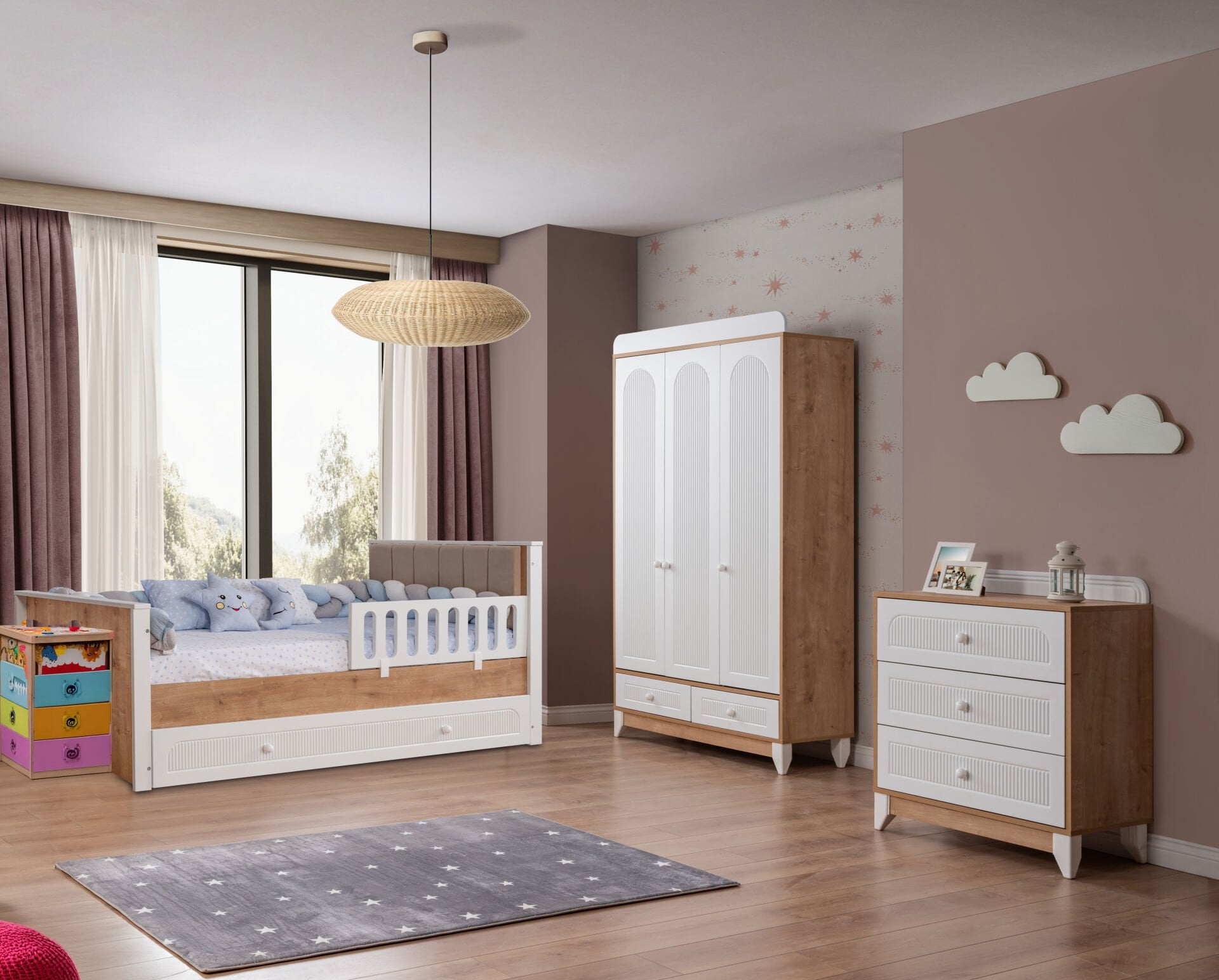 Mira Meşe Bebek ve Çocuk Odası