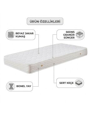 Aria Yaylı Ortopedik Yatak -90x190cm- ürün yanında indirim