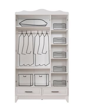 Miracool Ottoman Beyaz Montessori Bebek Çeyiz Paketi