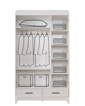 Miracool Panjur Beyaz Sedir Bebek Çeyiz Paketi