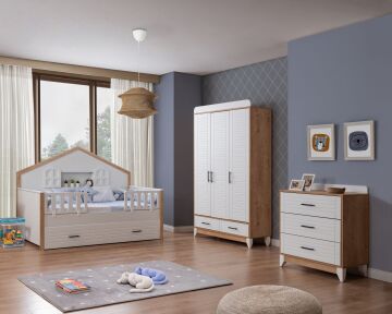 Miracool Panjur Meşe Montessori Bebek Çeyiz Paketi