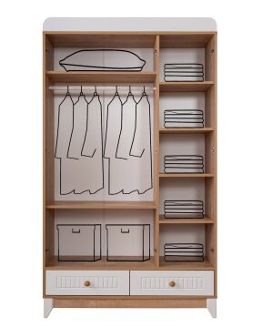 Paris Meşe-Beyaz Bebek Çeyiz Paketi