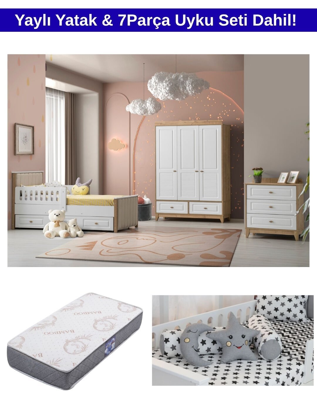 İmaj Sim Oda Takımı / Yatak ve Uyku Seti Dahil / Ücretsiz Kurulum