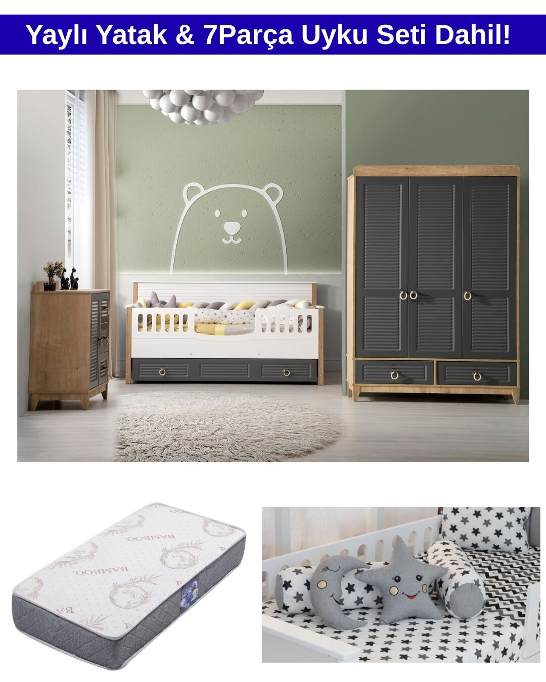 İkon Via Oda Takımı / Yatak ve Uyku Seti Dahil / Ücretsiz Kurulum