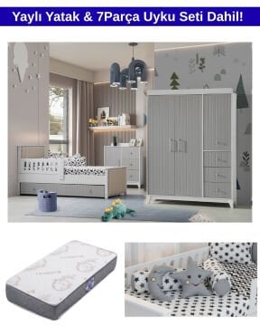 Nirvana Karyolalı Oda Takımı / Yatak ve Uyku Seti Dahil / Ücretsiz Kurulum