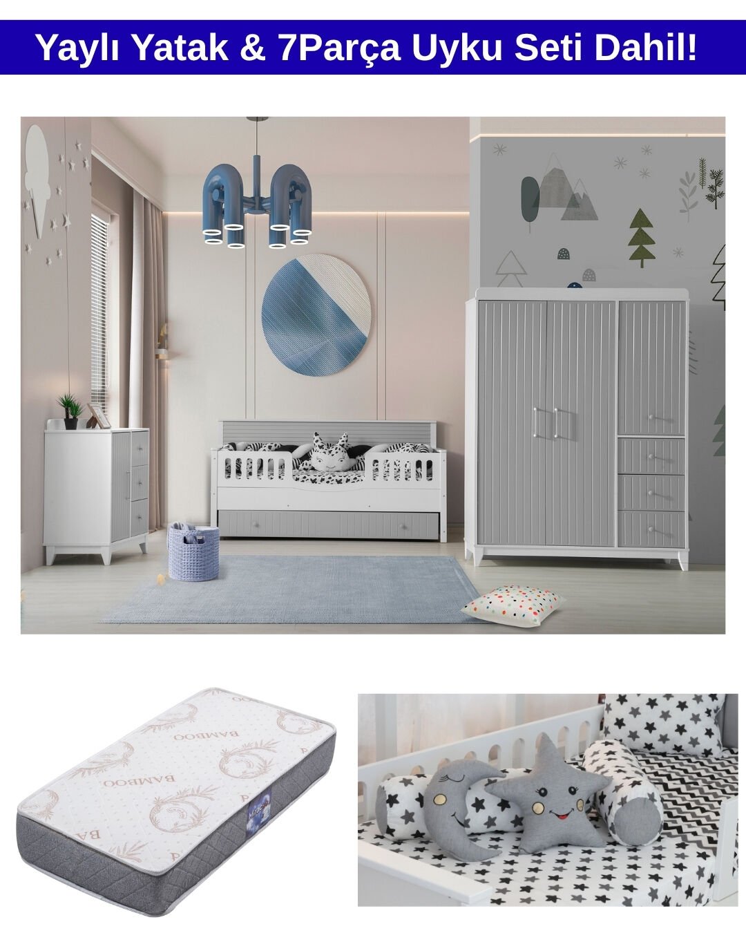 Nirvana Via Sedir Oda Takımı / Yatak ve Uyku Seti Dahil / Ücretsiz Kurulum