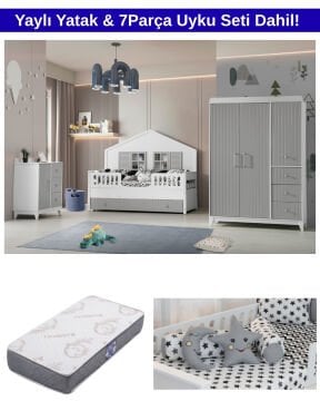 Nirvana Mia Montessori Oda Takımı / Yatak ve Uyku Seti Dahil / Ücretsiz Kurulum