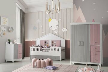 Sofya Mia Montessori Oda Takımı / Yatak ve Uyku Seti Dahil / Ücretsiz Kurulum