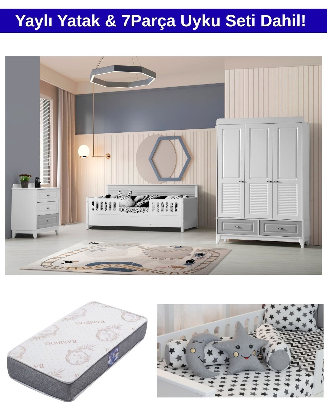 Vizyon Oda Takımı / Yatak ve Uyku Seti Dahil / Ücretsiz Kurulum