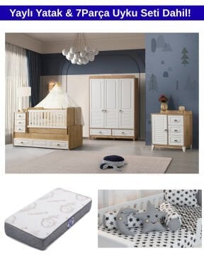 ESLA BEBEK ODASI TAKIMI / YATAK VE UYKU SETİ DAHİL / ÜCRETSİZ KURULUM