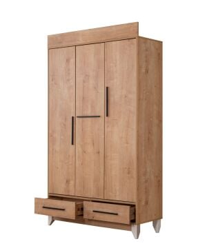 Viyana Meşe Bebek ve Çocuk Odası / Yatak ve Uyku Seti Dahil / Ücretsiz Kurulum