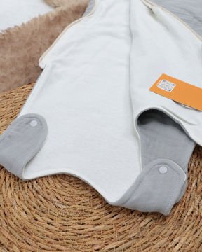 Muslin Bebek Uyku Tulumu / Yenidoğan Uyku Tulum Gri